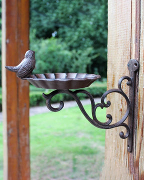 Cast Iron Wall Bird Bath - The Decor Kart 
