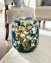 Sakura Blossom Garden Stool - Green 