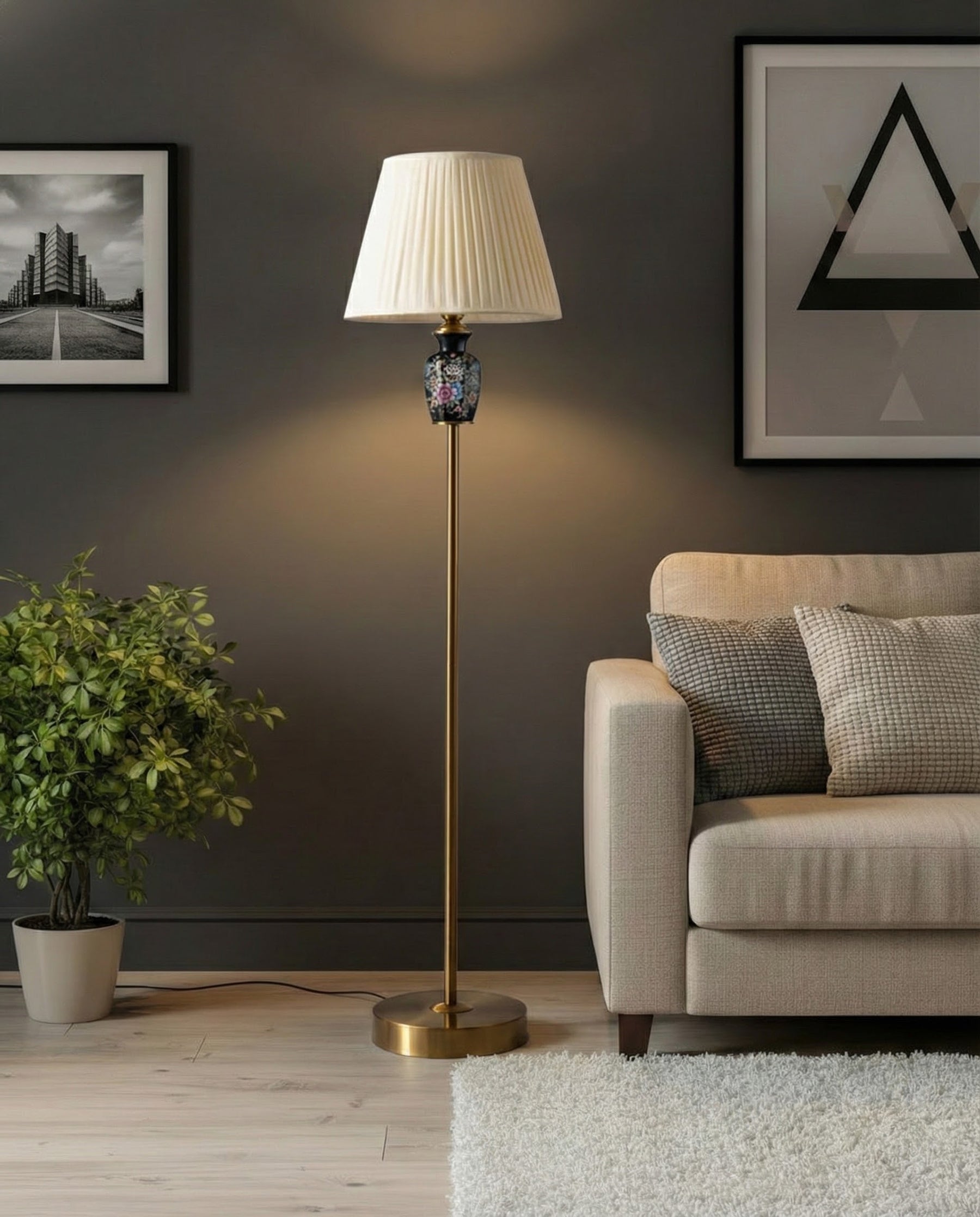 Vintage Midnight Glow Floor Lamp 