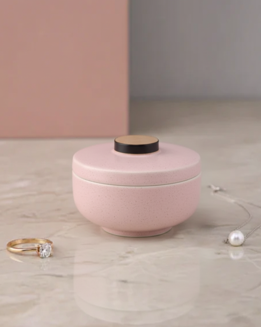 Ivory Shine Trinket Keeper - Pink