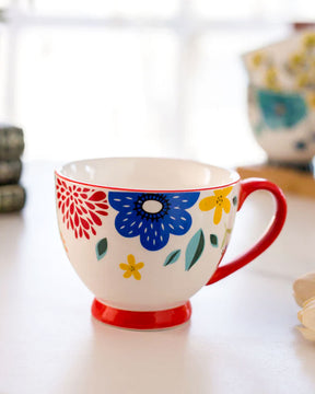 'Embossed Pattern' Underglaze Coffee Mug