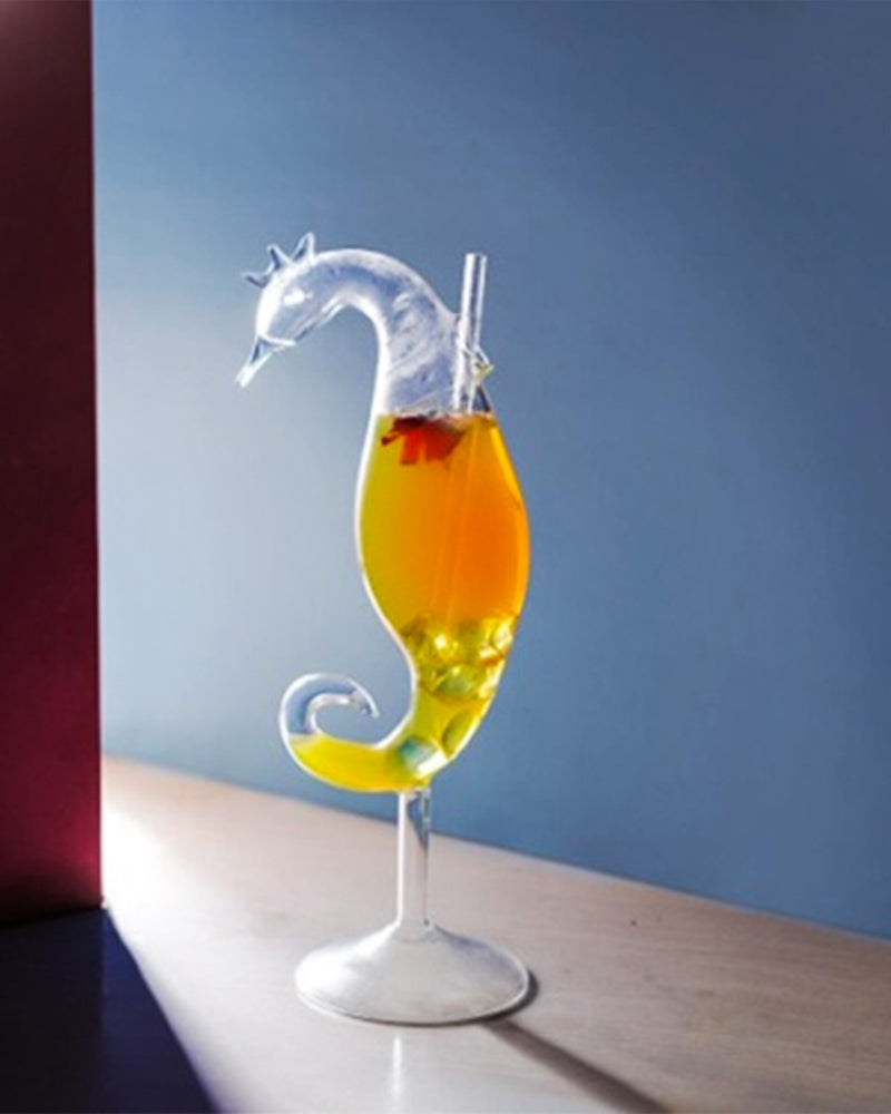 Seahorse Cocktail Glass