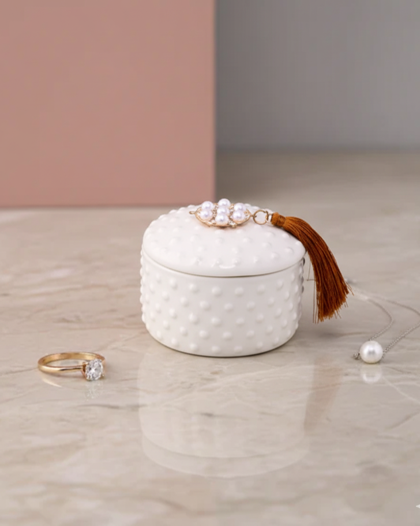 Polka Dots Trinket Keeper