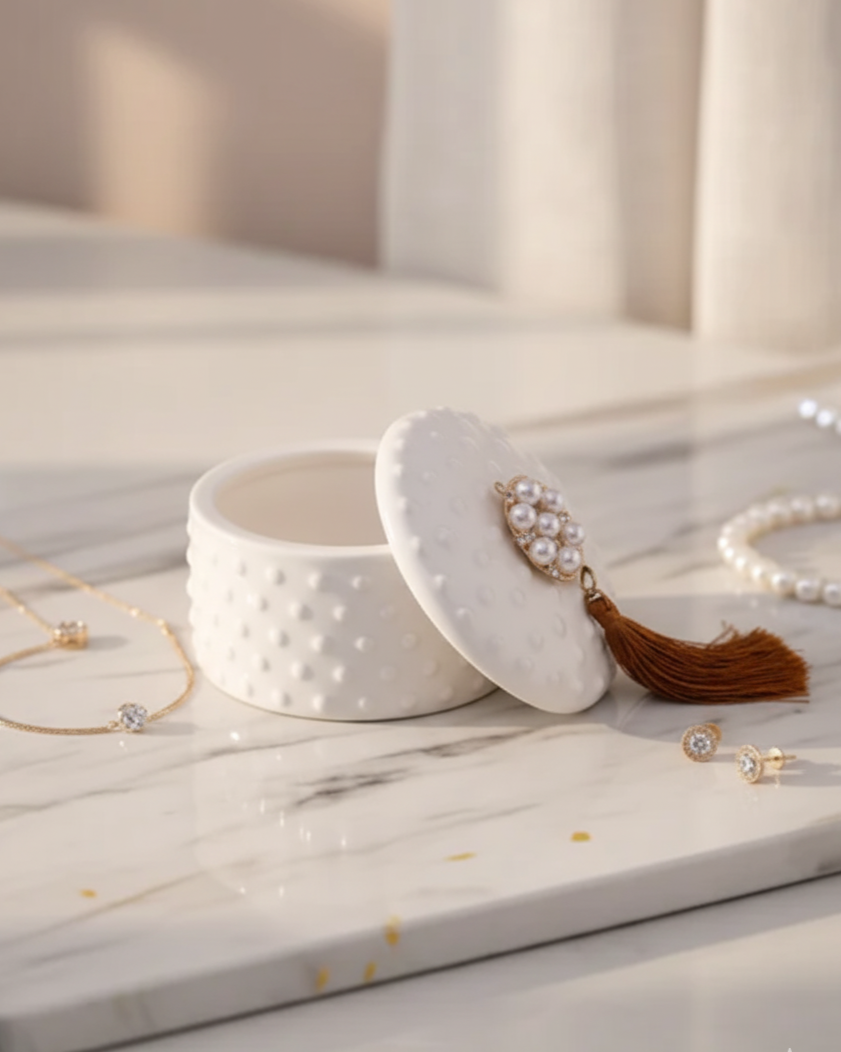 Polka Dots Trinket Keeper 