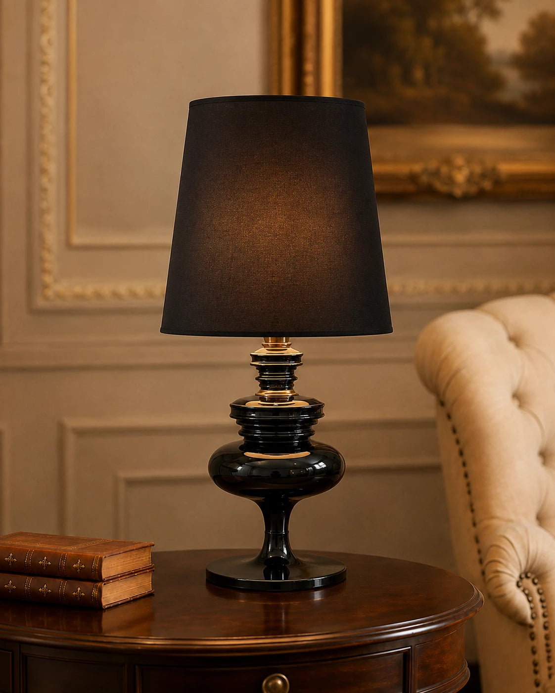 Imperial Glow Table Lamp - Black