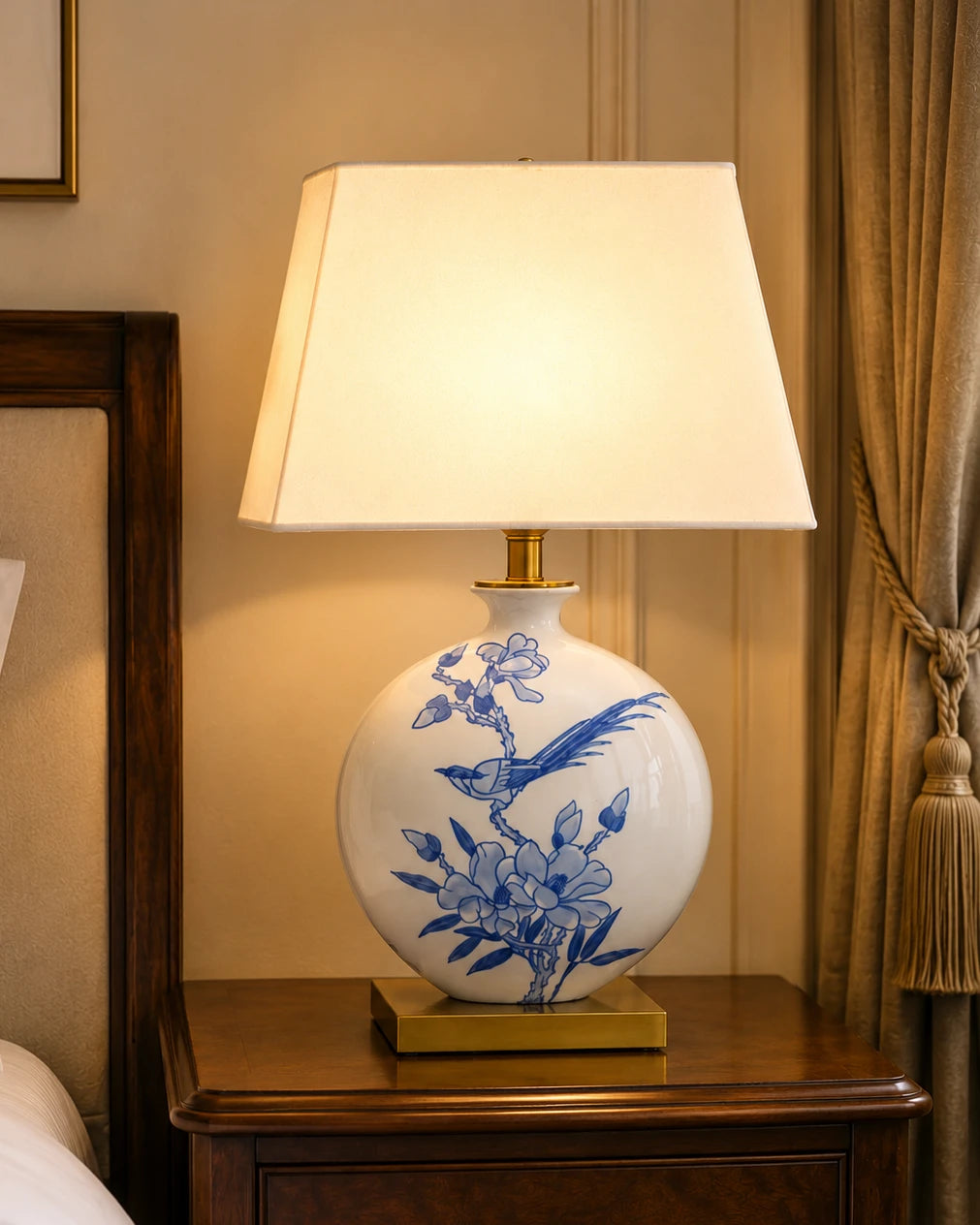 Blue Serenity Ceramic Table Lamp 