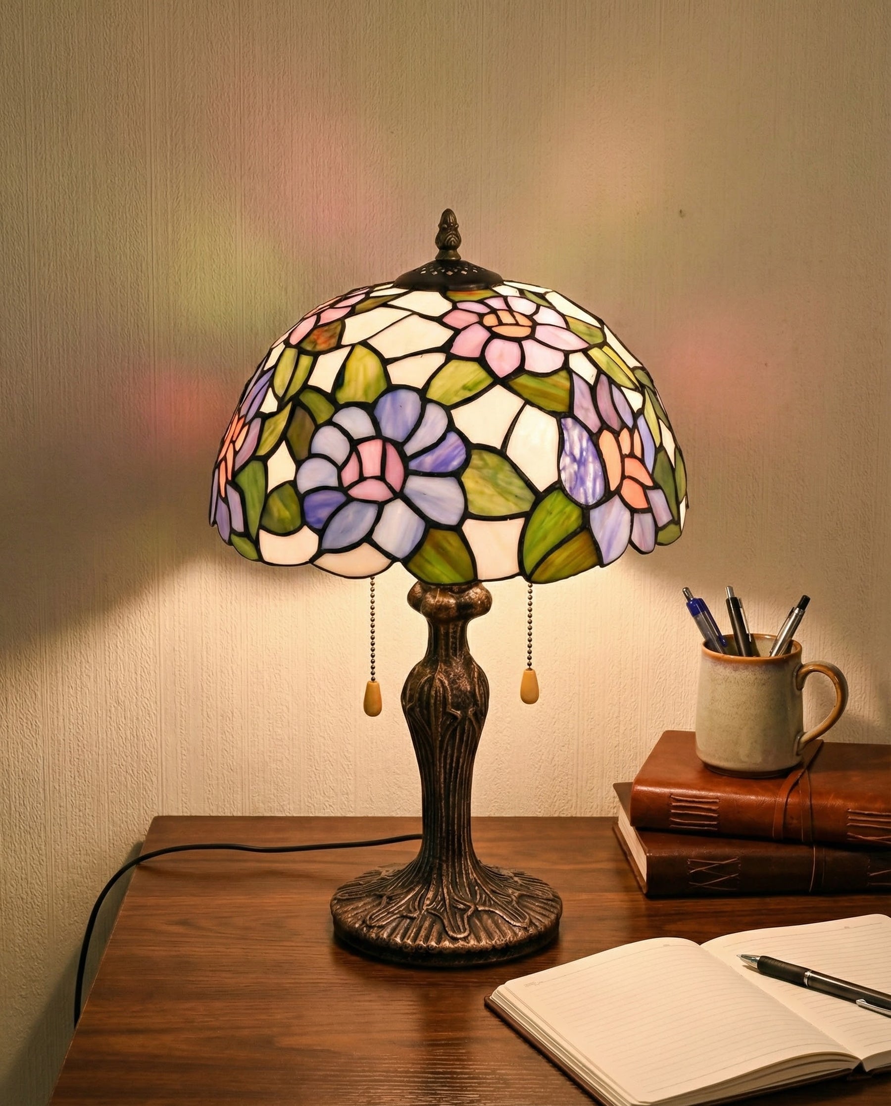 Serenity Garden Tiffany Table Lamp 