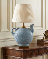 Imperial Celadon Phoenix Table Lamp 
