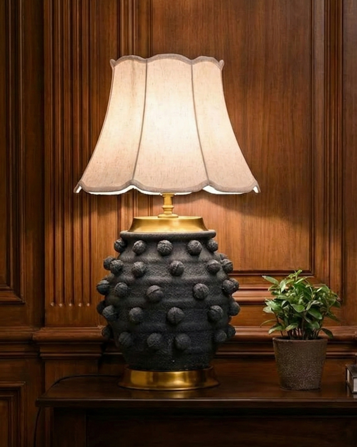 Midnight Pebble Luxe Table Lamp