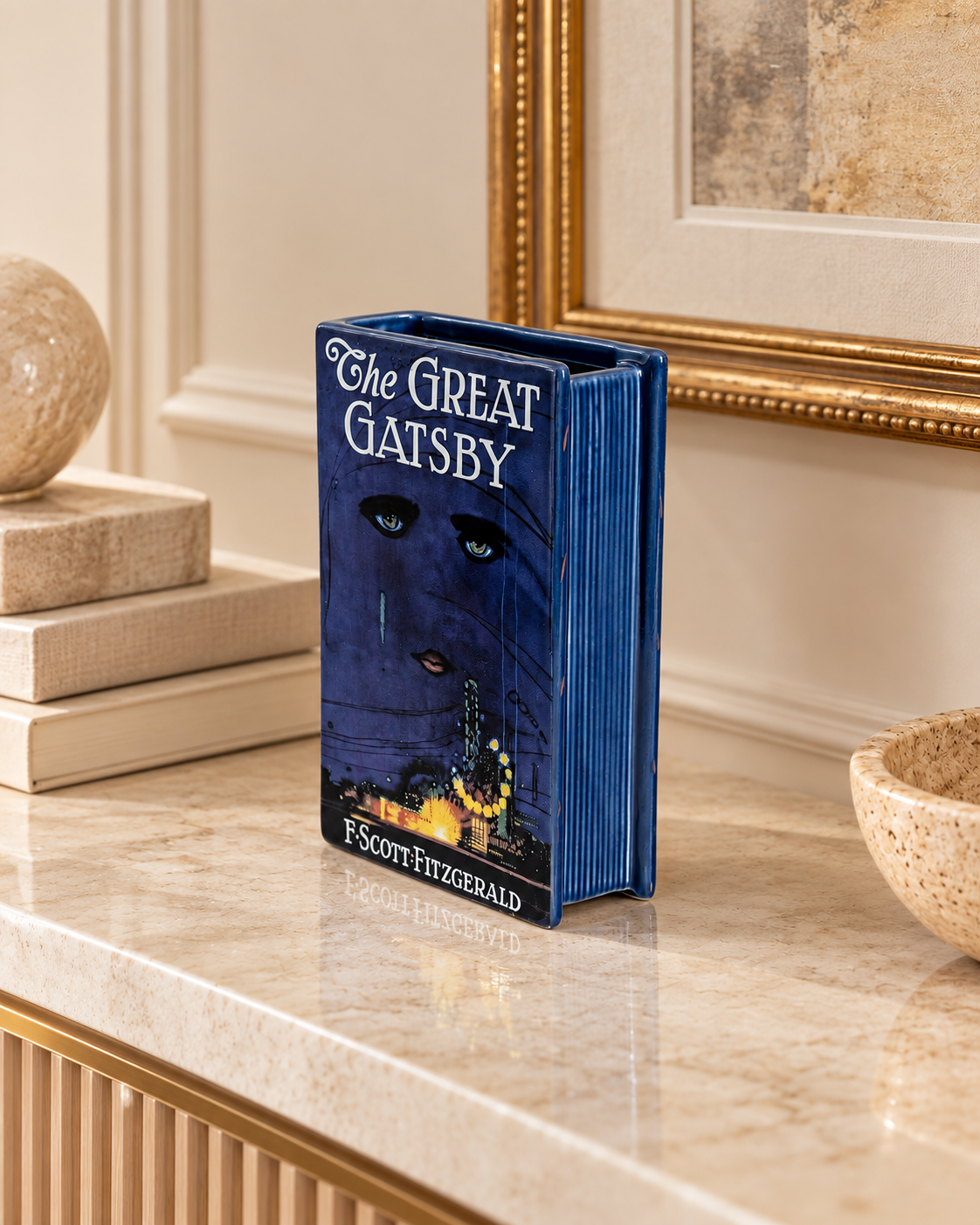 The Great Gatsby Ceramic Book Vase