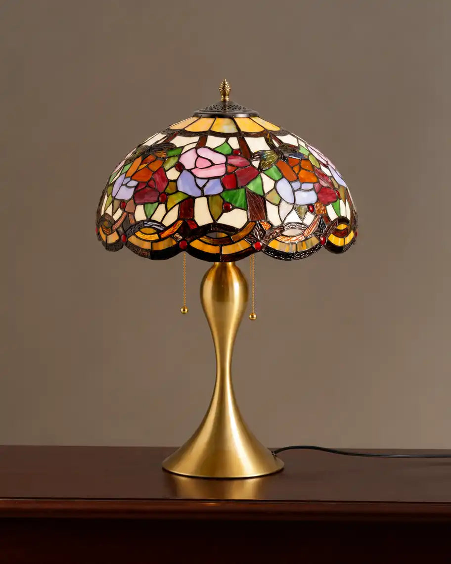 Victorian Garden Tiffany Table Lamp