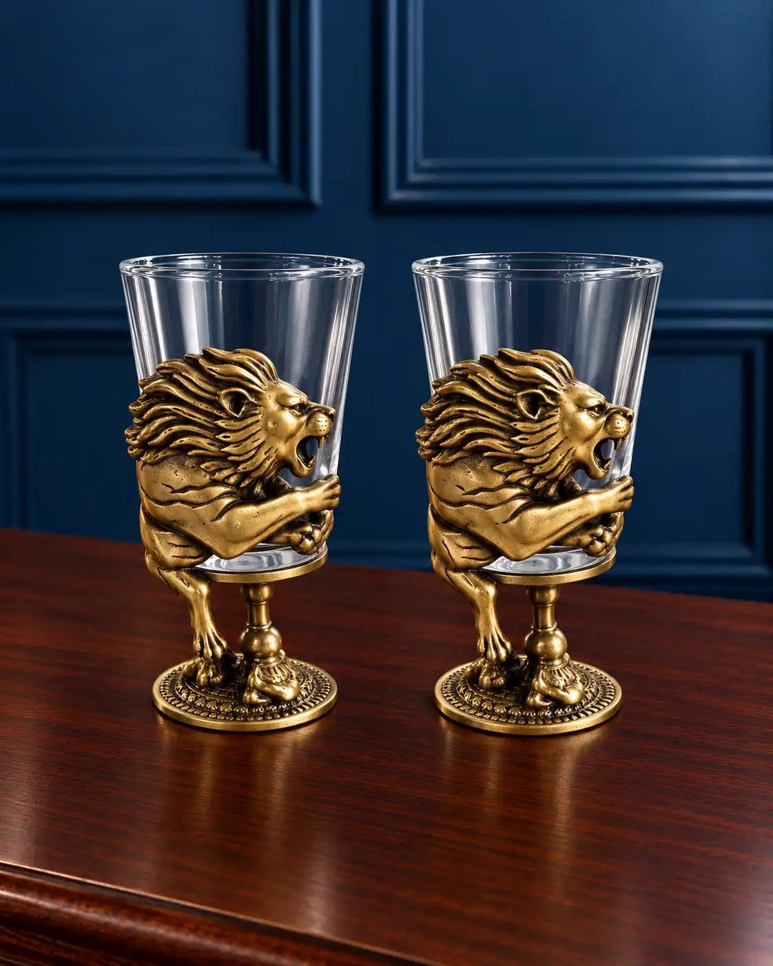 Lion Sculptural Shooters - Set of 2