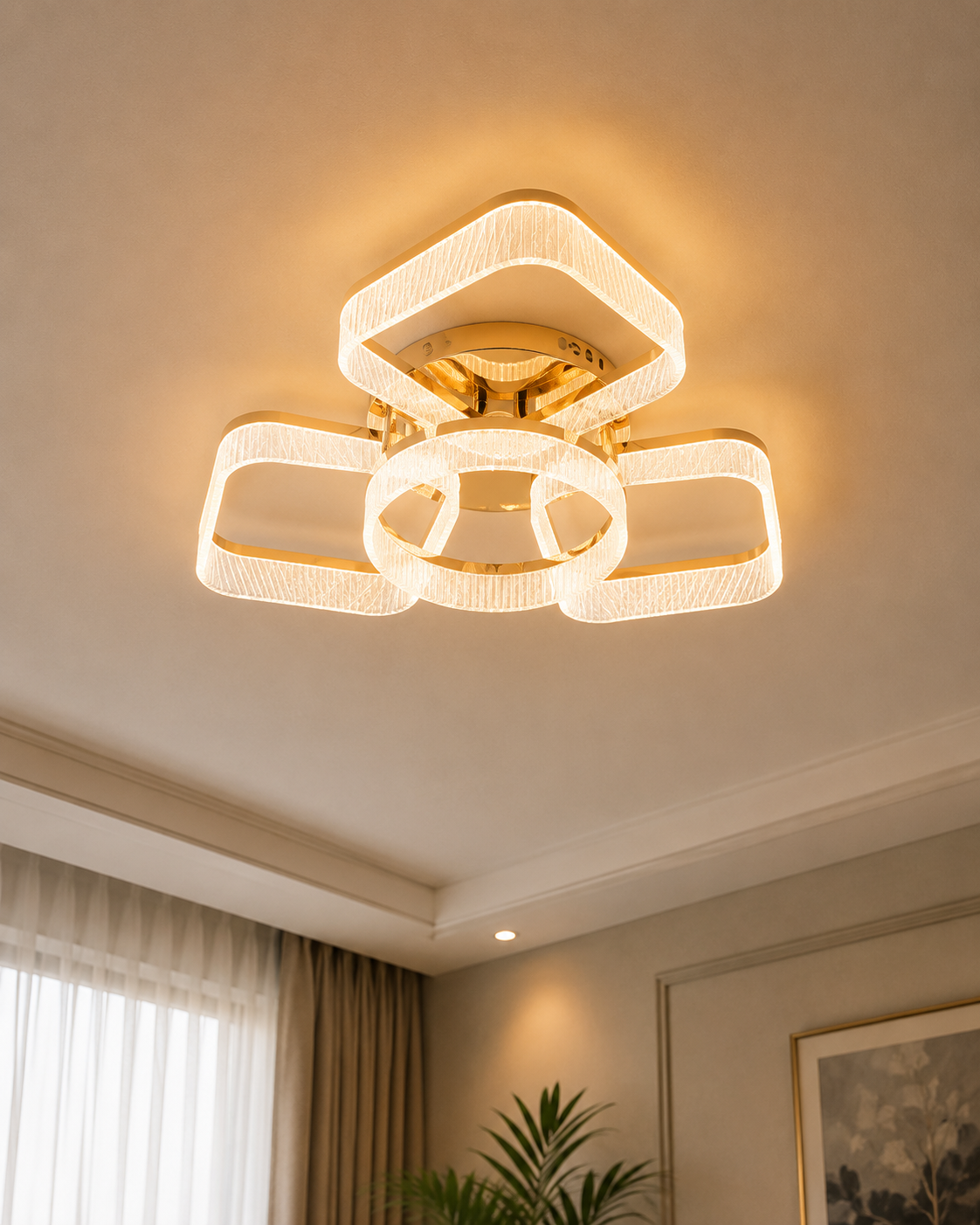 Novelle Radiant Orbit Chandelier - 4 Lights