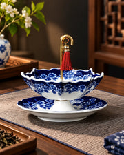 Umbrella Tea Strainer Filter w/ Matching Base