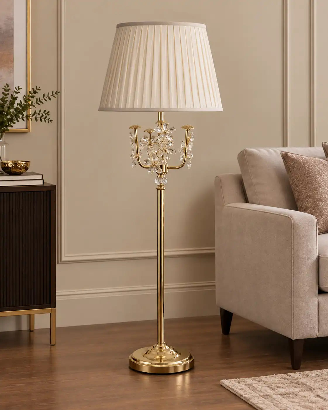 Petal Crystal Branch Floor Lamp