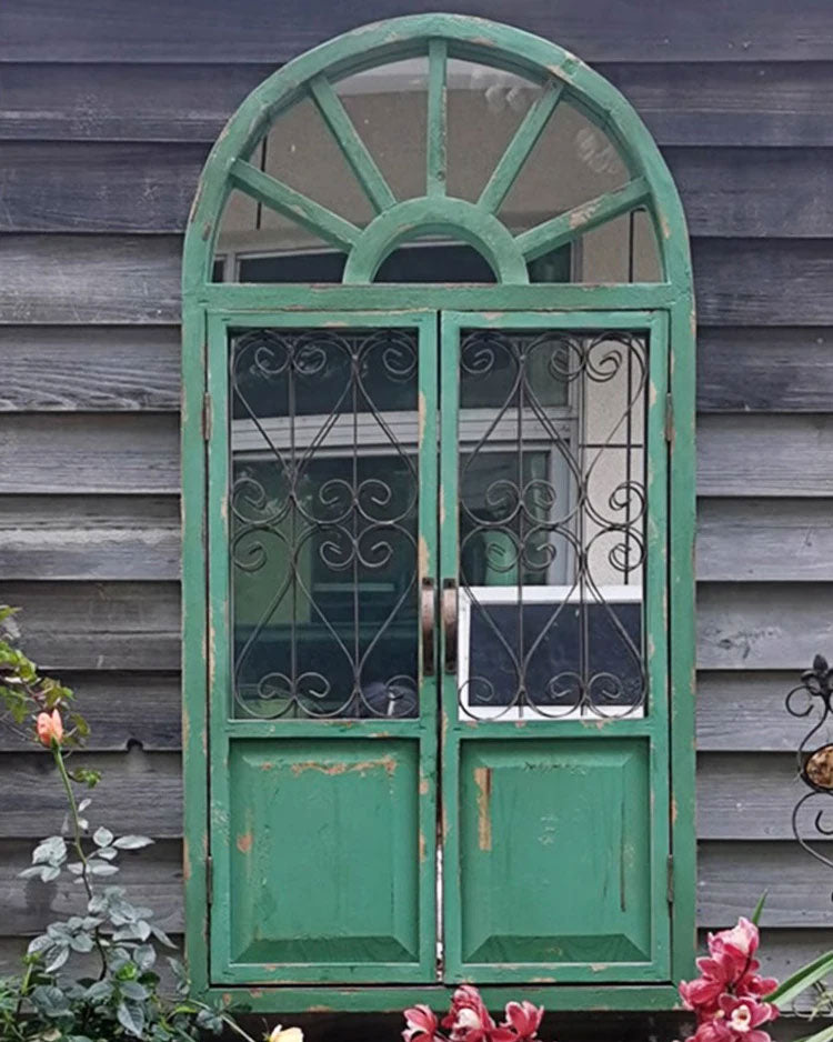 Vintage Arch Window Wall Mirror - The Decor Kart 