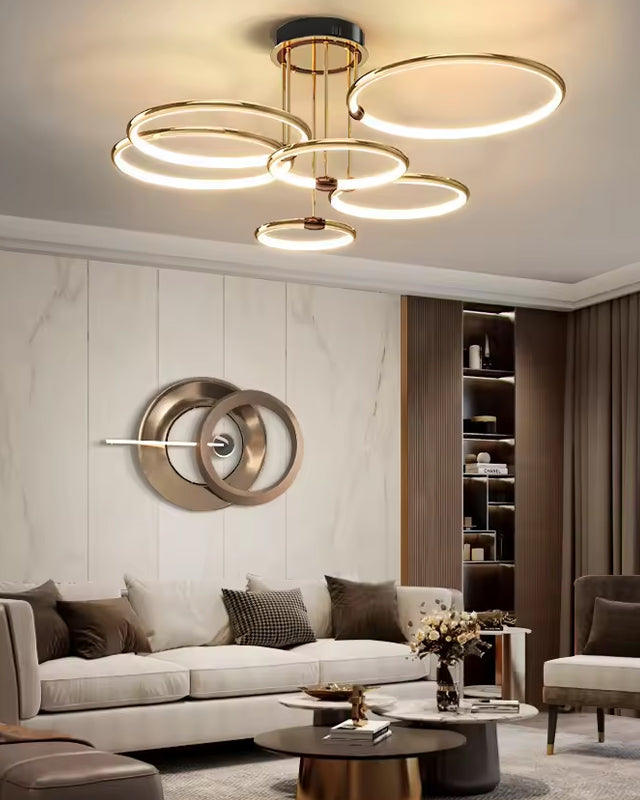 Atmospheric Circle Rings Chandelier 