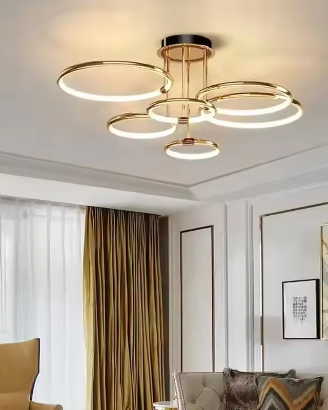 Atmospheric Circle Rings Chandelier