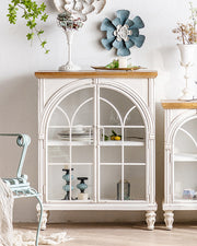 'Cromwell' Wide Spruce Solid Wood Cabinet - Small - The Decor Kart