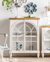 'Cromwell' Wide Spruce Solid Wood Cabinet - Small - The Decor Kart 