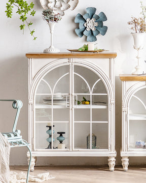 'Cromwell' Wide Spruce Solid Wood Cabinet - Small - The Decor Kart 