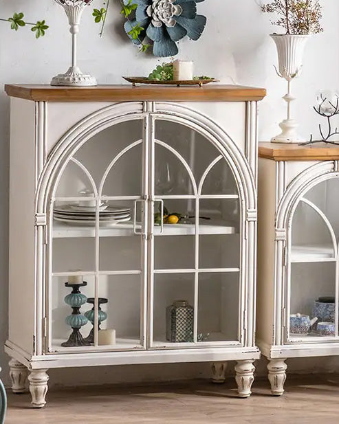 'Cromwell' Wide Spruce Solid Wood Cabinet - Small - The Decor Kart