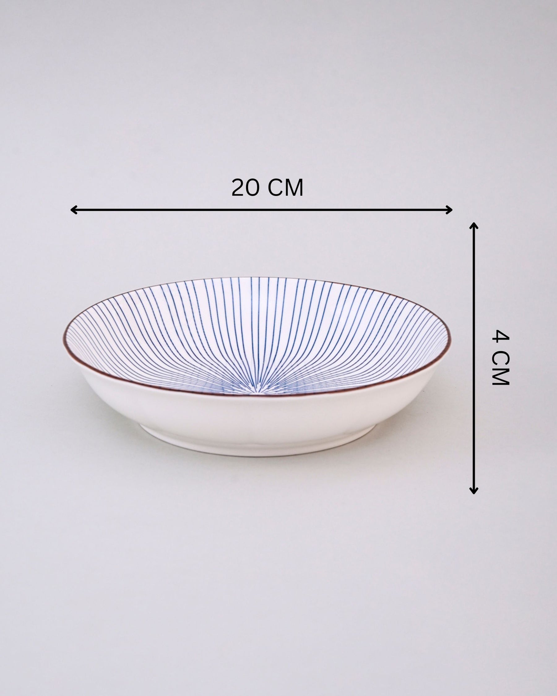 Radiant Stripes Pasta Bowl - Set Of 4 