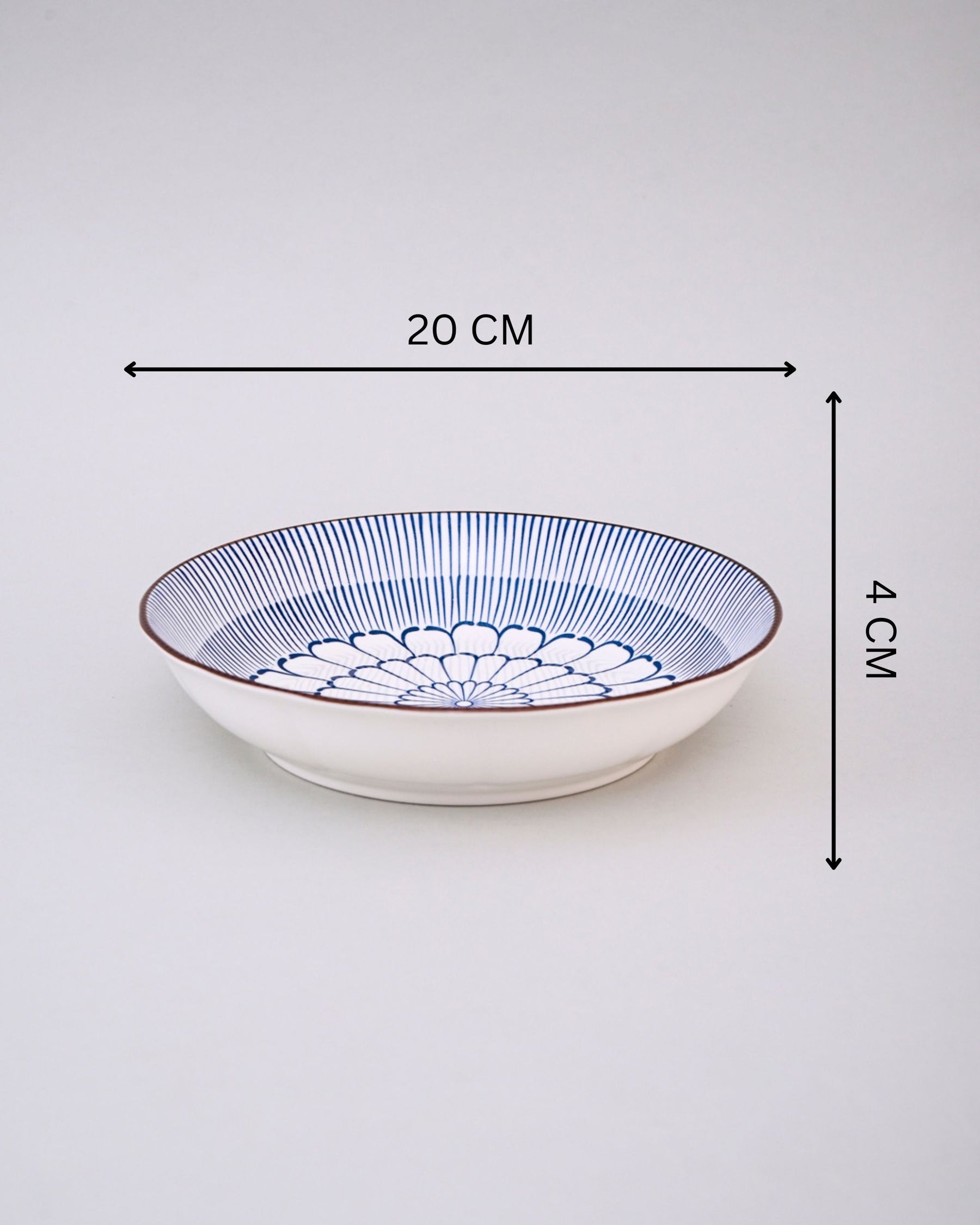 Radiant Stripes Pasta Bowl - Set Of 4 