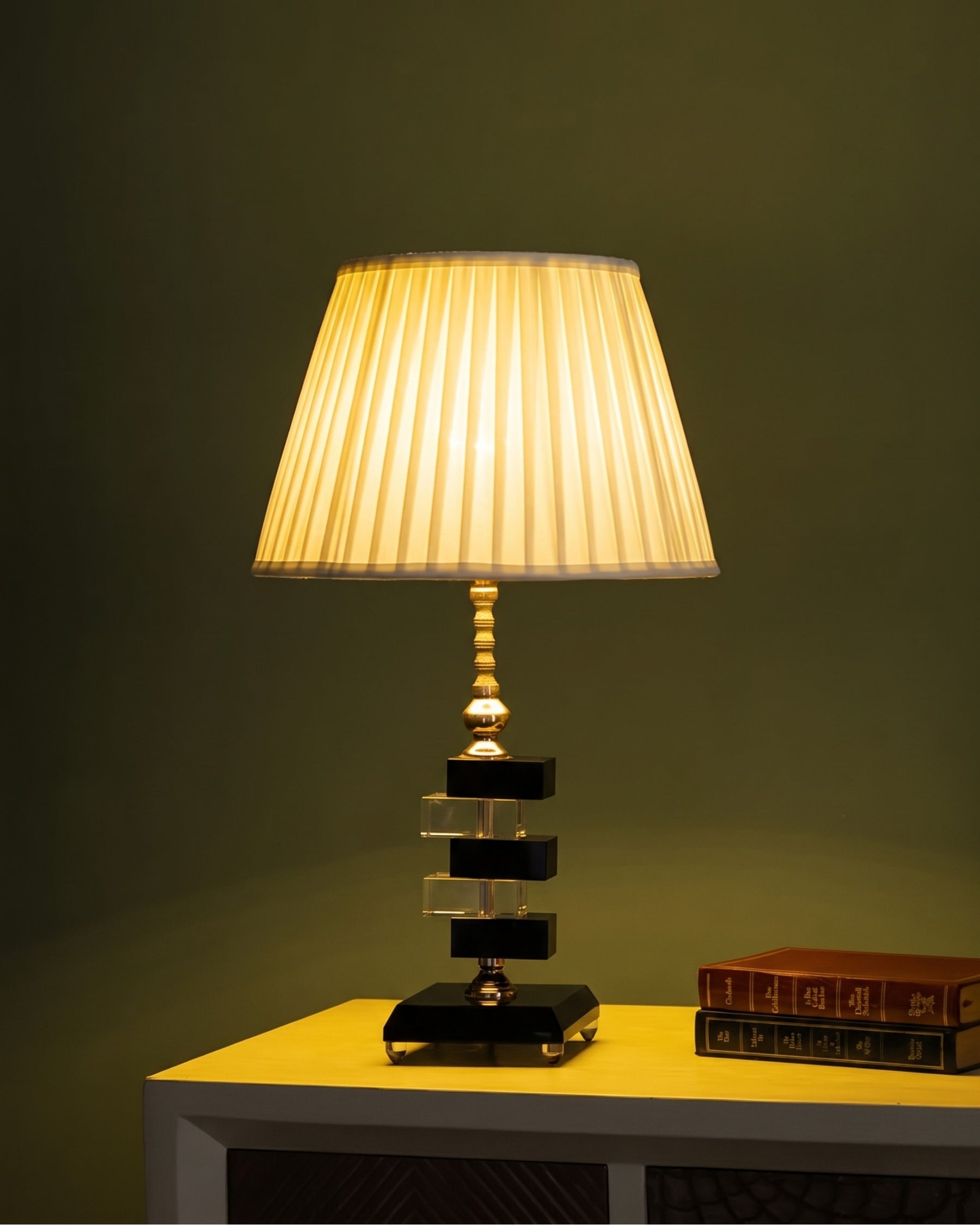 Brilliant Glow Crystal Glass Table Lamp 