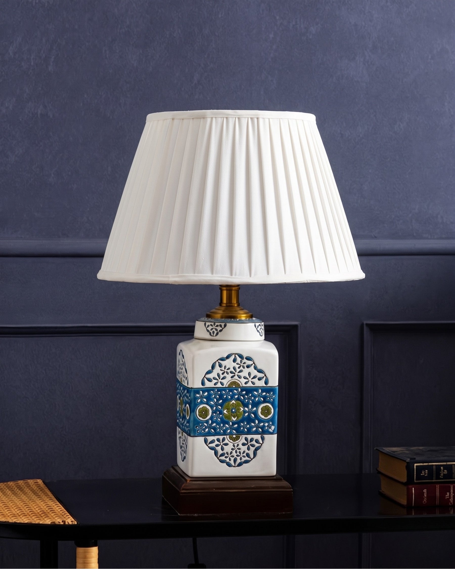 Azure Mosaic Ceramic Table Lamp 