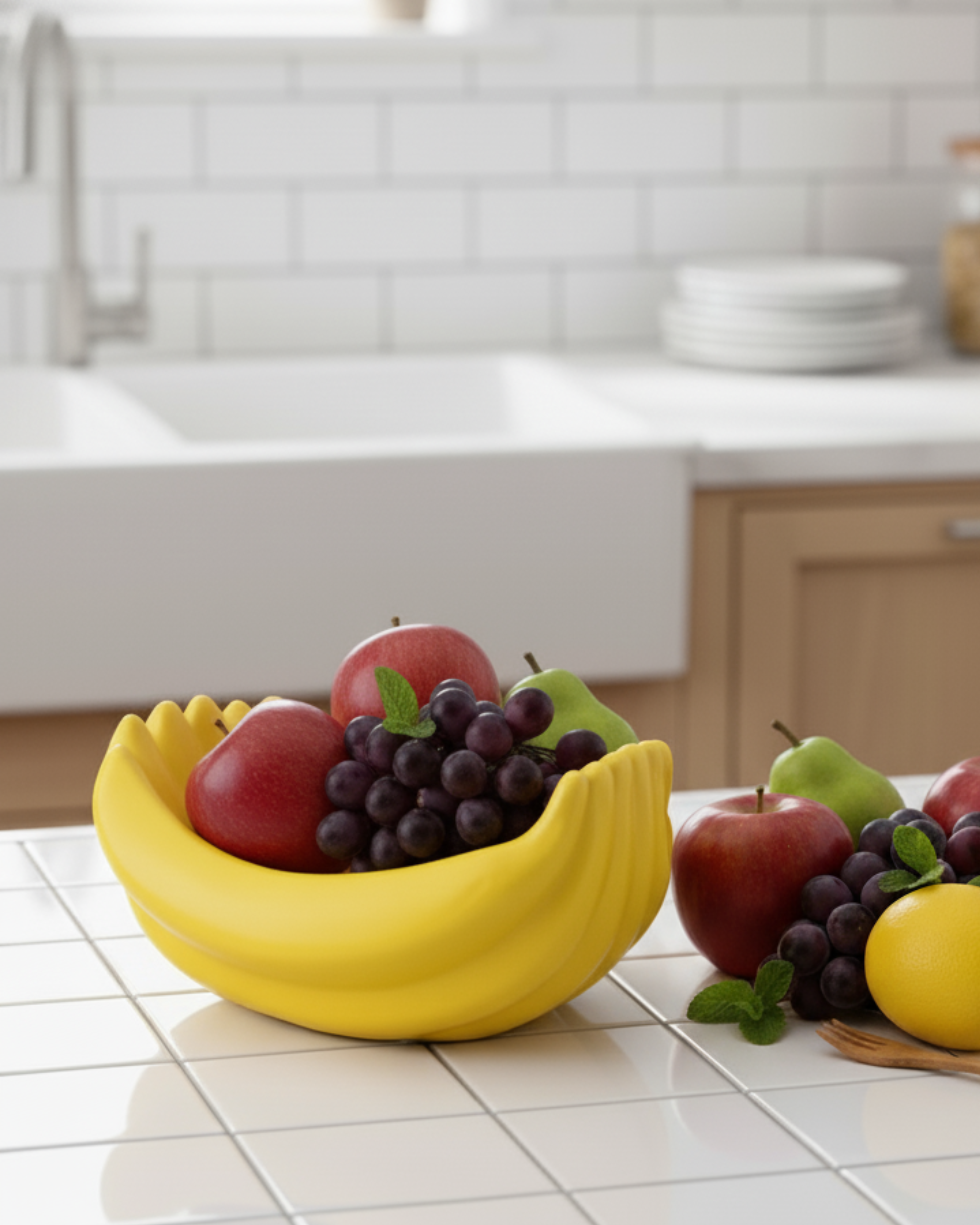 Banana Bliss Ceramic Fruit Bowl