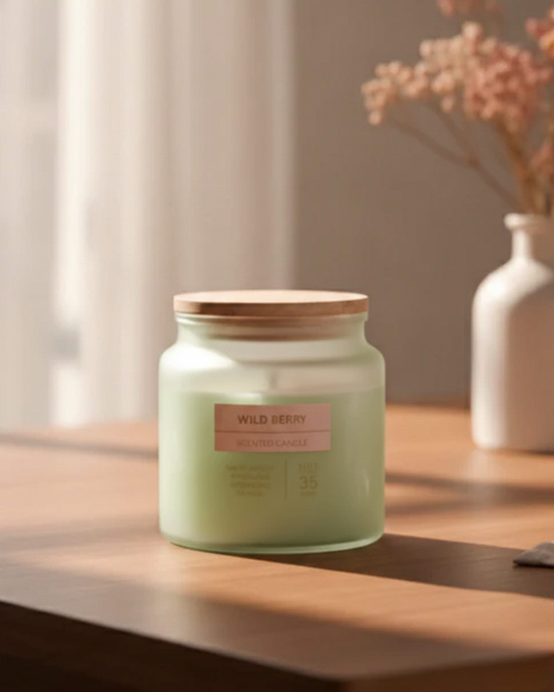 Wild Berry Aroma Candle - Green 