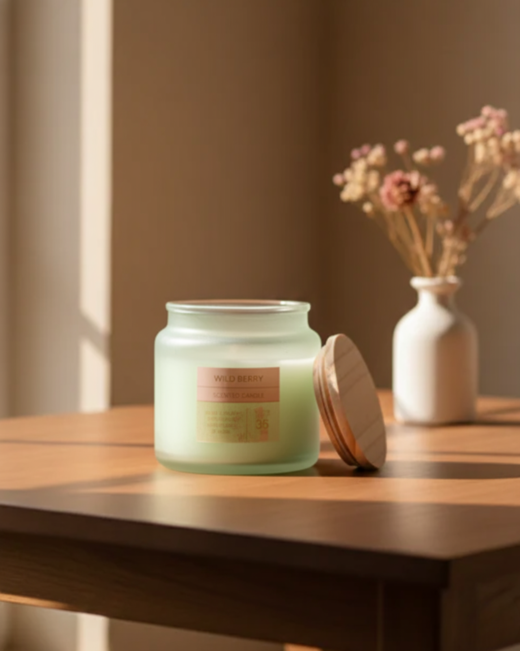 Wild Berry Aroma Candle - Green 