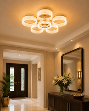 Elvara Celestial Rings Chandelier - 6 Rings