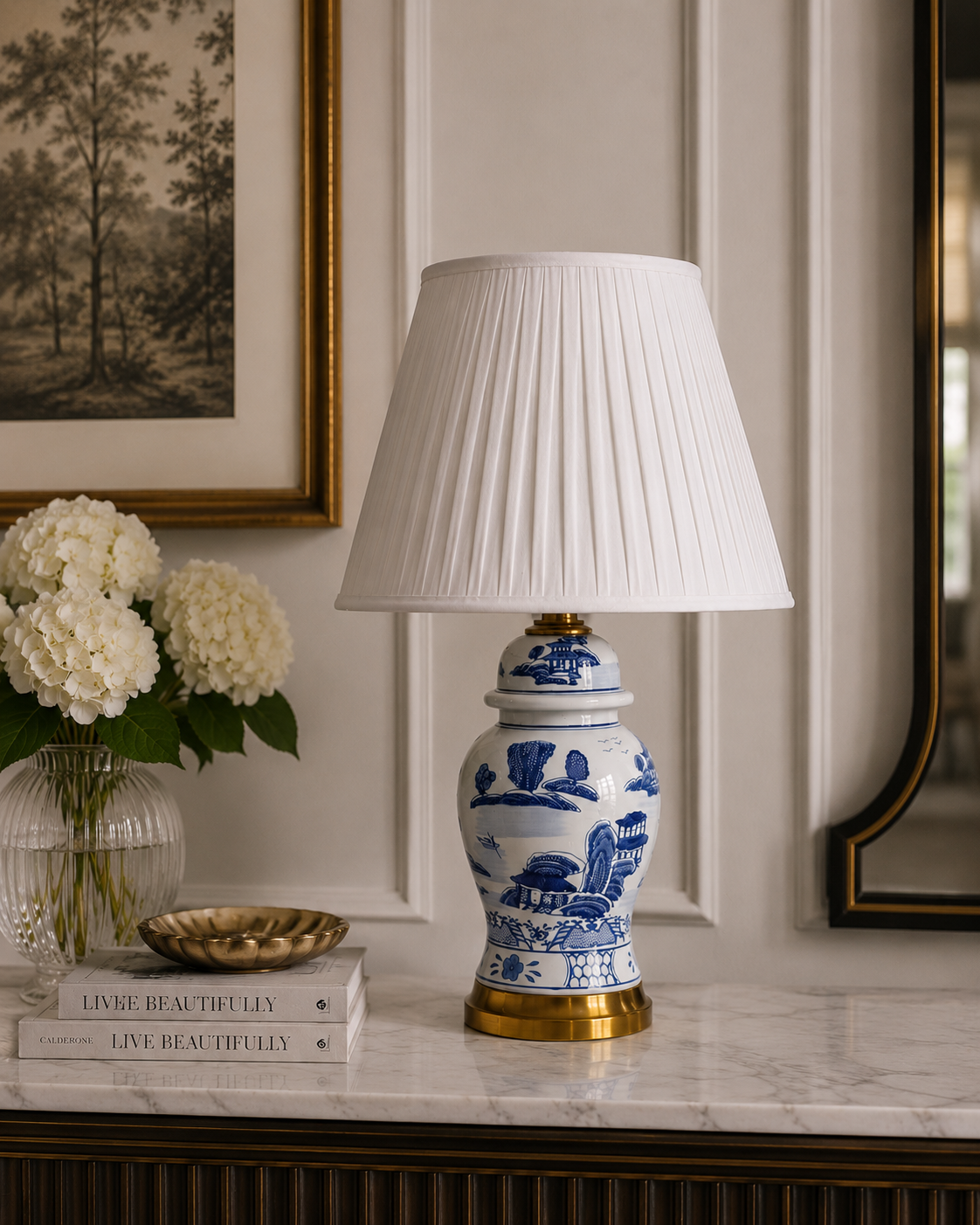 Heritage Blue & White Table Lamp 