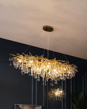 Water Drop Crystal LED Chandelier - The Decor Kart 