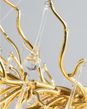 Water Drop Crystal LED Chandelier - The Decor Kart 