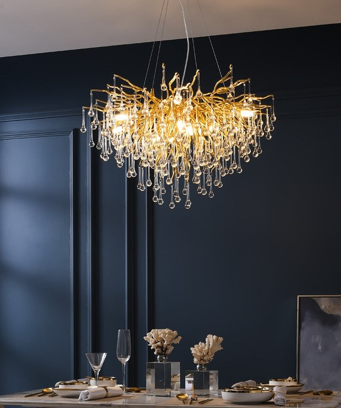 Crystal drop chandelier new arrivals