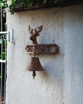 The Reindeer - Cast Iron Wall Mounted Bell - The Decor Kart 