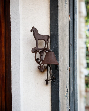 Majestic Stallion - Cast Iron Wall Mounted Bell - The Decor Kart 