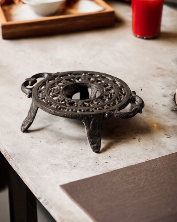 Vintage Cast Iron Teapot Warmer - The Decor Kart 