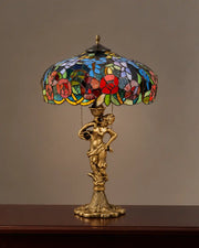 Nouveau Muse Tiffany Table Lamp