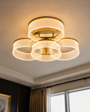 Elvara Celestial Rings Chandelier - 4 Rings