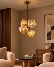 Emberstone Sculptural Glass Pendant Light