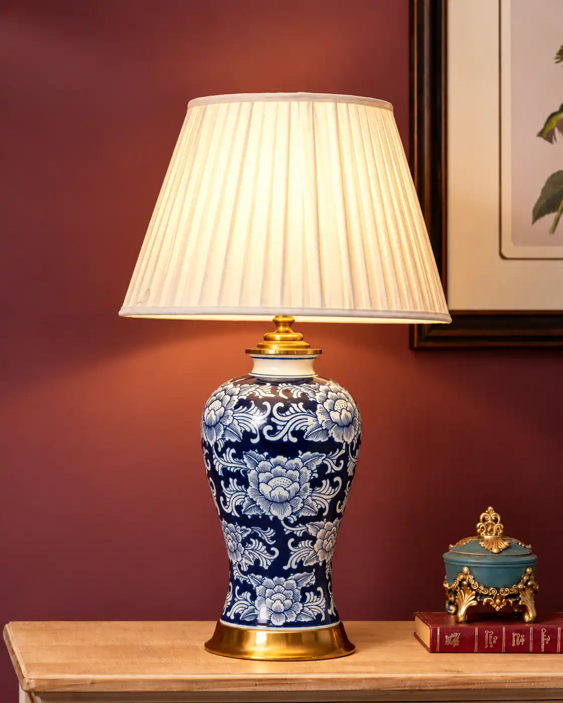 Twilight Arbor Porcelain Table Lamp