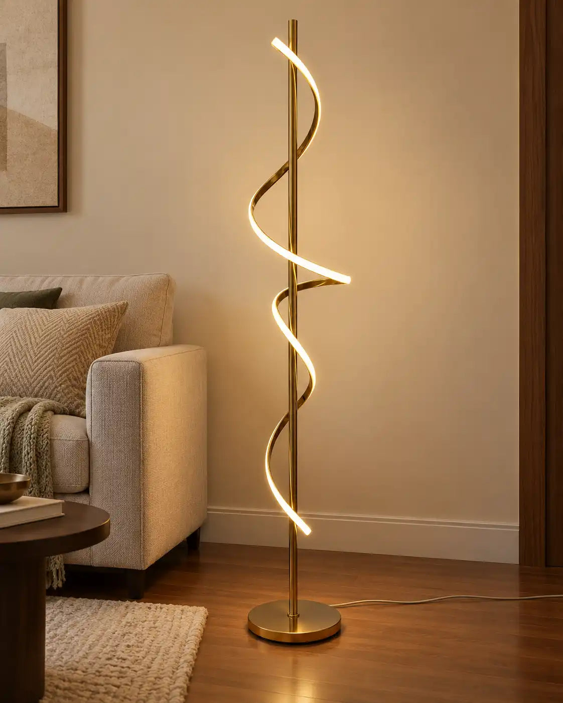 AuraHelix Single-Wound Floor Lamp