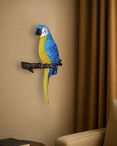 Wall Mounted Tropical Macaw Figurine 