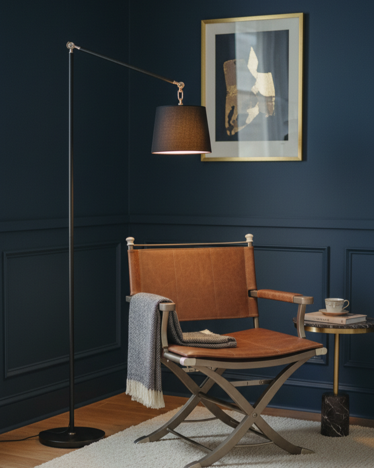Heritage Swing Arm Floor Lamp 