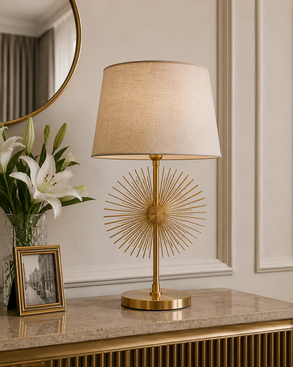 Sunburst Elegance Table Lamp 