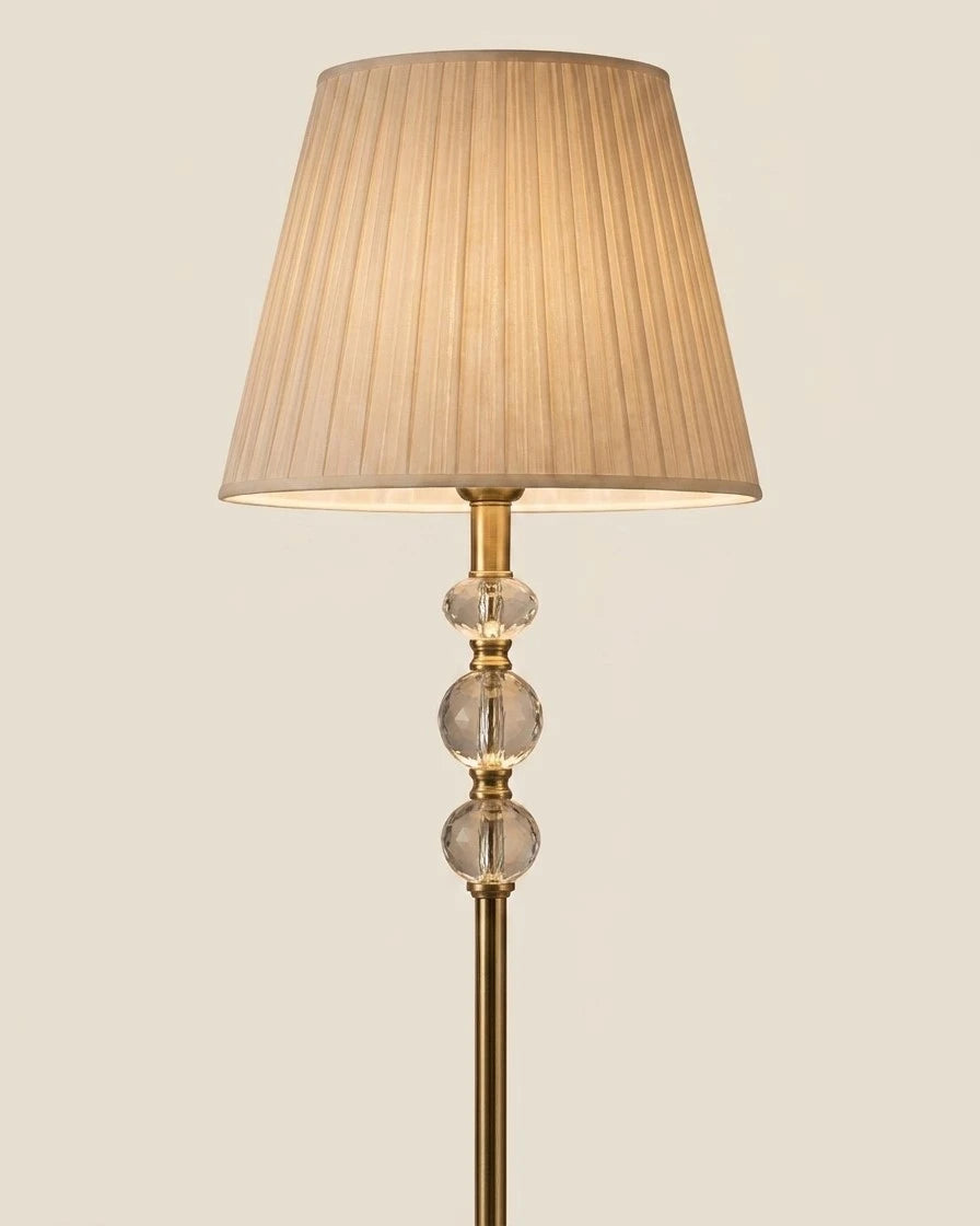 The Sovereign Crystal & Brass Floor Lamp 